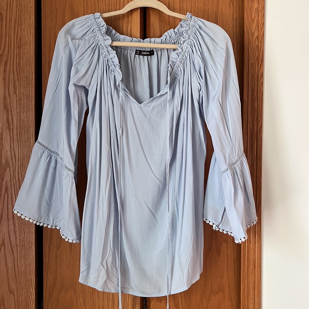 Shein Flutter Sleeve Shirt Size Large